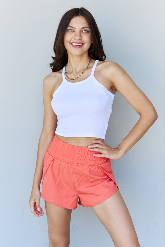 Ninexis Everyday Staple Soft Modal Short Strap Ribbed Tank Top in Off White